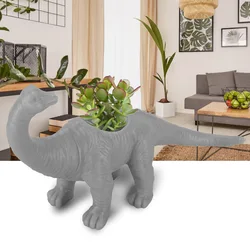 Dinosaur Shape Plastic Flower Pot, Cacto suculento plantador de plantas, Decoração criativa do jardim