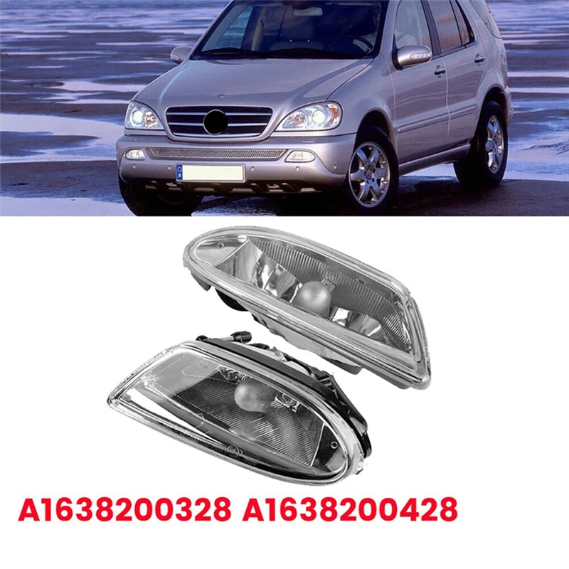 

1 пара автомобильных противотуманных фонарей для Mercedes-Benz W163 ML320 ML350 ML430 ML500 1998-2005 A1638200328 A1638200428 лампа дальнего света