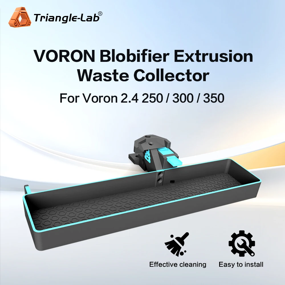 

Trianglelab Voron Blobifier Extrusion Waste Collector Hotend Nozzle Cleaning with Silicone Nozzle Brush for ERCF V3.0 Voron 2.4