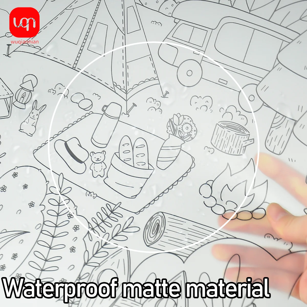 WQN-1PC シンプルでスタイリッシュな描画マット、都会生活に、日常の絵画に芸術的な落書きに、学校の文房具