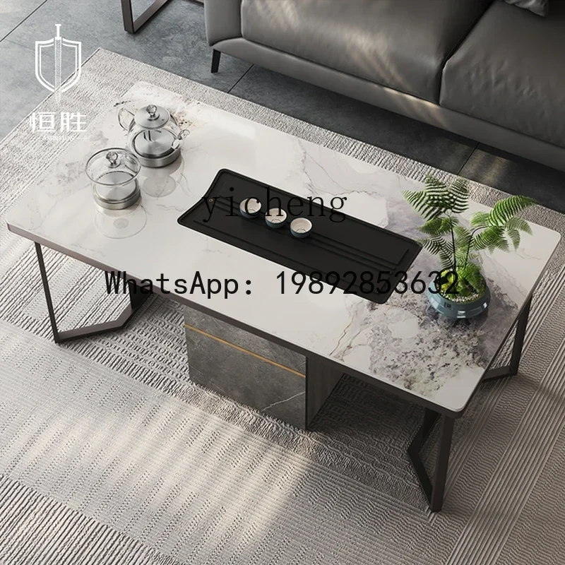 LYY  Kung Fu Tea Table Modern Tea Making Belt Induction Cooker Kettle All in One Set Tea Table