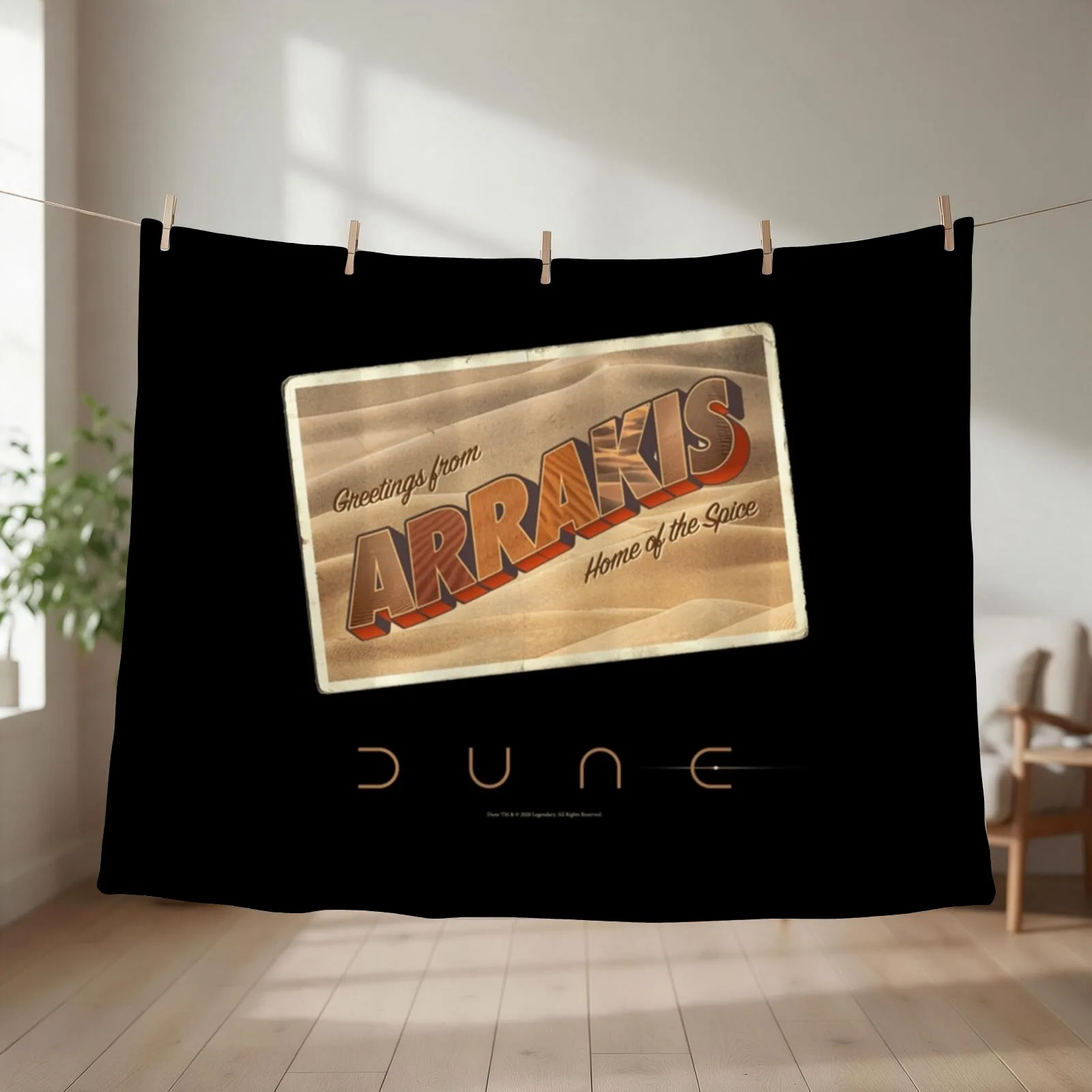 Greetings from Arrakis, home of the spice Classic Throw Blanket couch cozy soft plush fuzzy picnic outdoor blanket