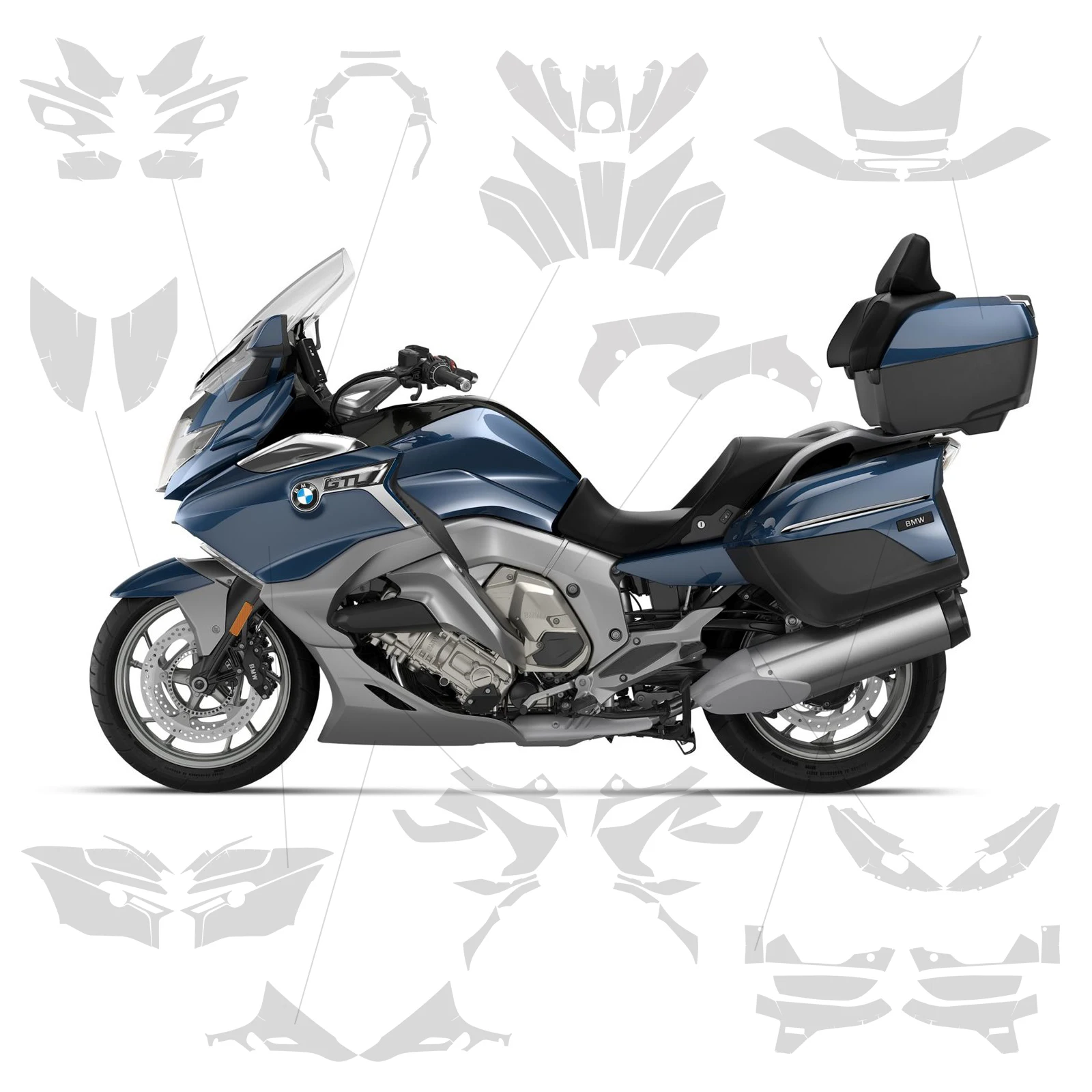 

K1600 PPF защита краски мотоцикла для BMW K1600 GTL обтекатель ЗАЩИТА ТПУ Защита от царапин защитная пленка K 1600 GTL 2022-