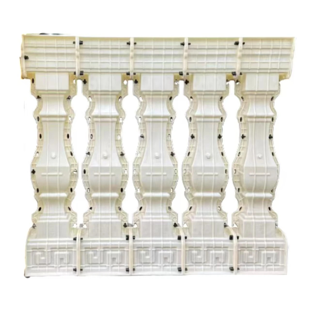 1mの中国風正方形手すり型枠、コンクリートやセメント専用設計、型抜きが簡単で焦げ付きにくい、使いやすいワンタイムモールディング、中庭や別荘のフェンス装飾に必須