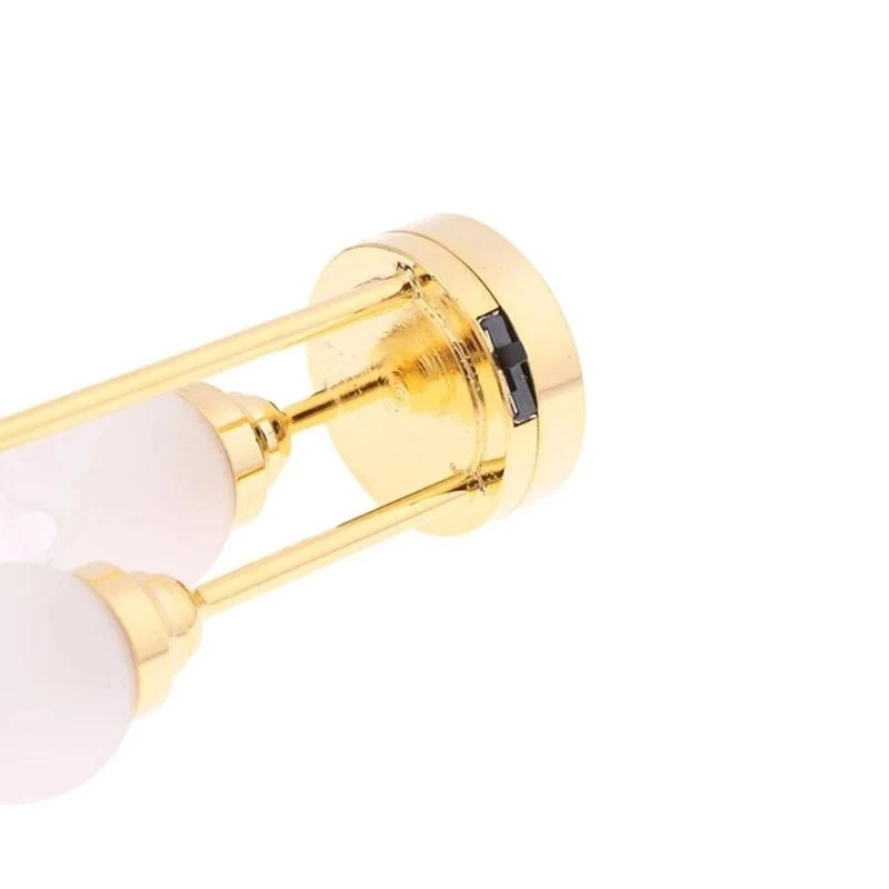 1/12 tỷ lệ búp bê Búp bê đầu đèn chân đèn LED Đèn LED với thiết kế cơ sở vàng cho màn hình cảnh phòng khách