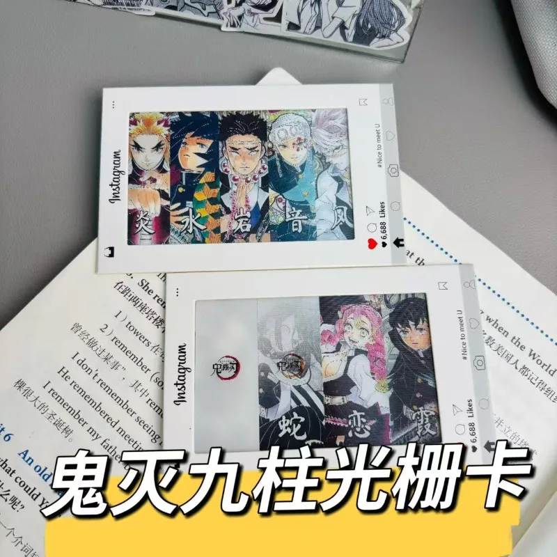 

Creative Demon Slayer Cards Shinobu Kyoujurou Anime Action Figure Grating Bookmark Desktop Ornament Anime Merchandise Toys Gift