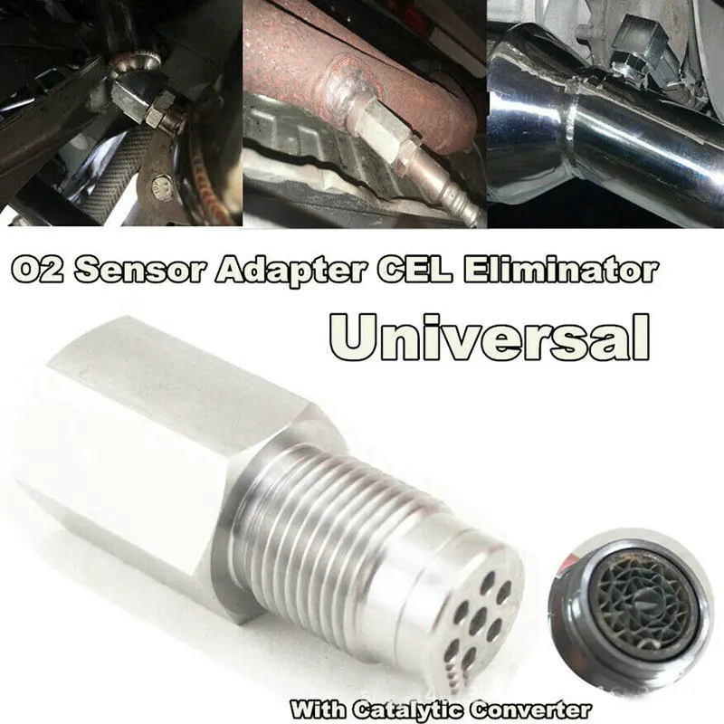 O2 sensor adapter cel eliminator with catalytic converter For peugeot  EXPERT RCZ 1007 106 107 108 partner rifter traveller