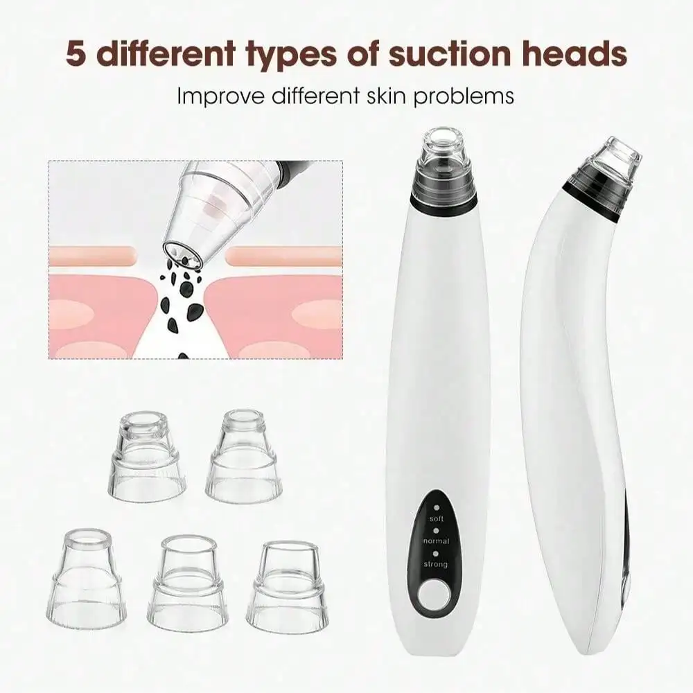 Visual Electric Blackhead Remover Detergente per il viso Punto nero Aspirazione sottovuoto Testa nera Estrattore di punti Estrattore Strumenti per la cura della pelle