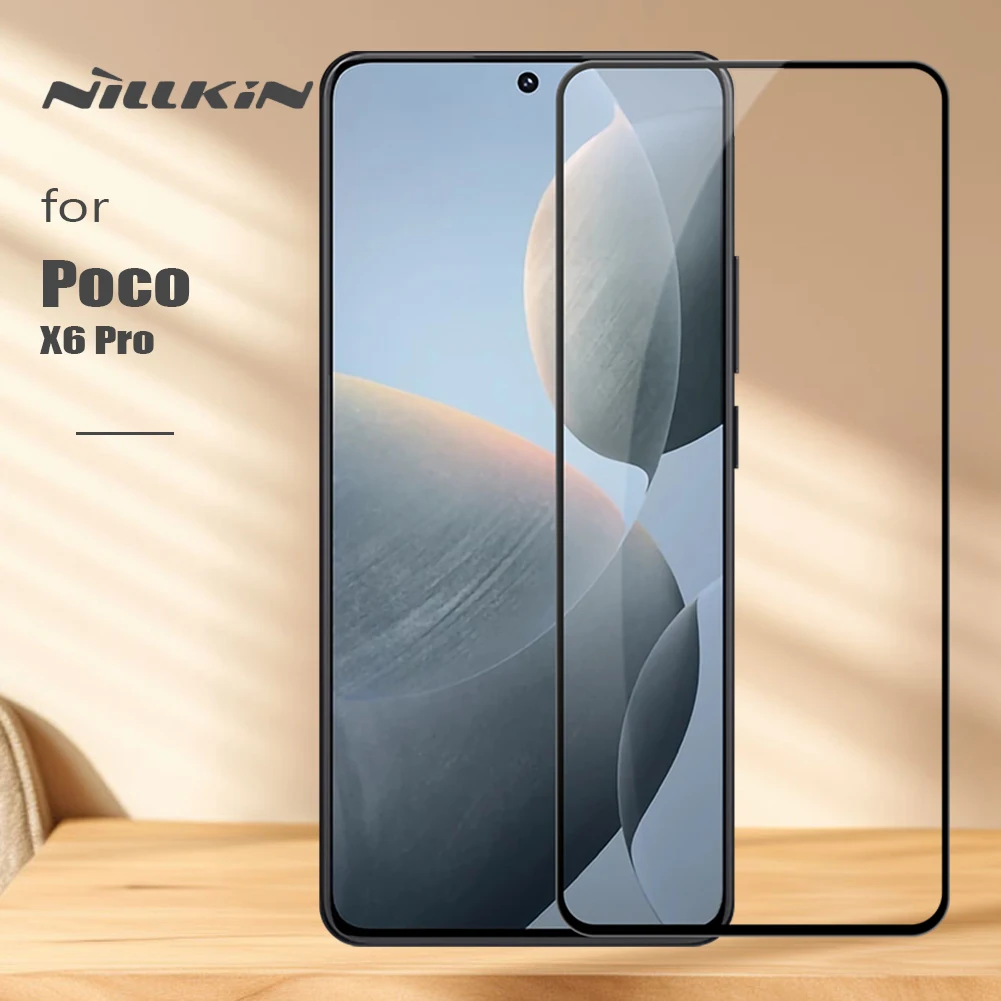 Nillkin for Xiaomi Poco X6 Pro 5G Tempered Glass 9H CP+PRO Full Cover glue Screen Protector Film for Pocox6Pro