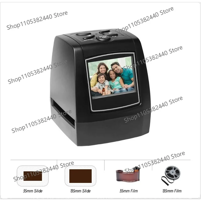 35/135Mm film scanner, film film slide scanner with 2.36-inch LCD screen