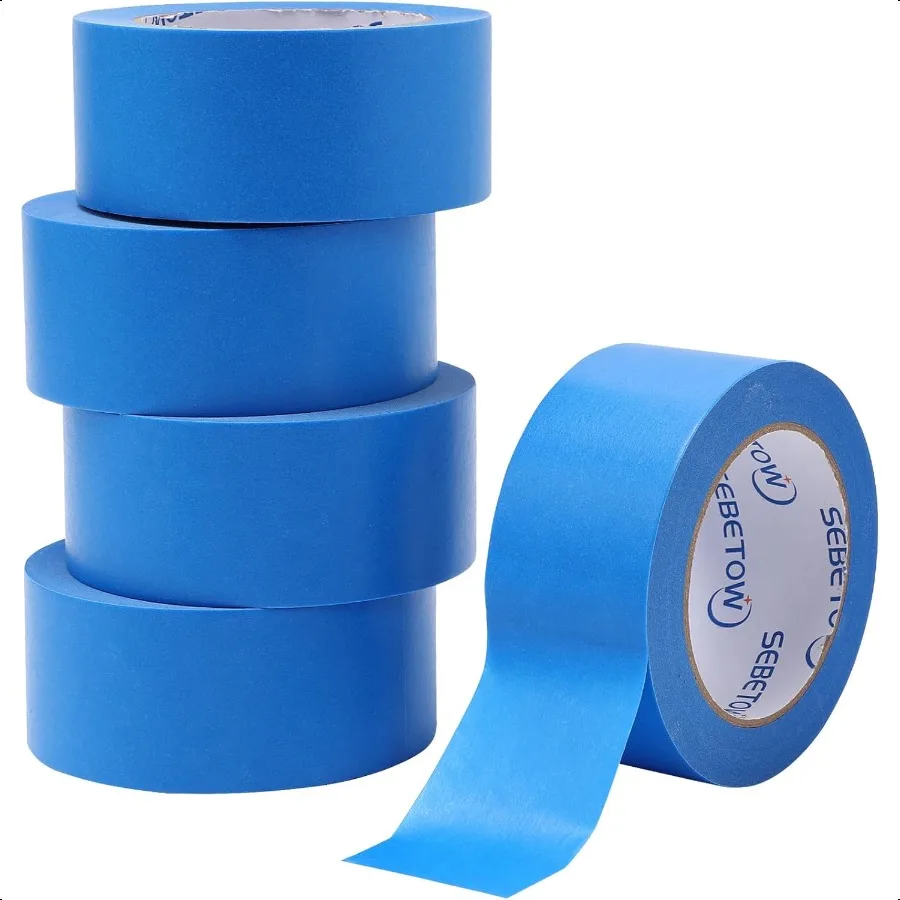 

Blue Painters Tape 2 Inch Bulk Blue Tape for Painting Automotive Walls Packing Removable NO Residue Paint for Indoors Outdoors