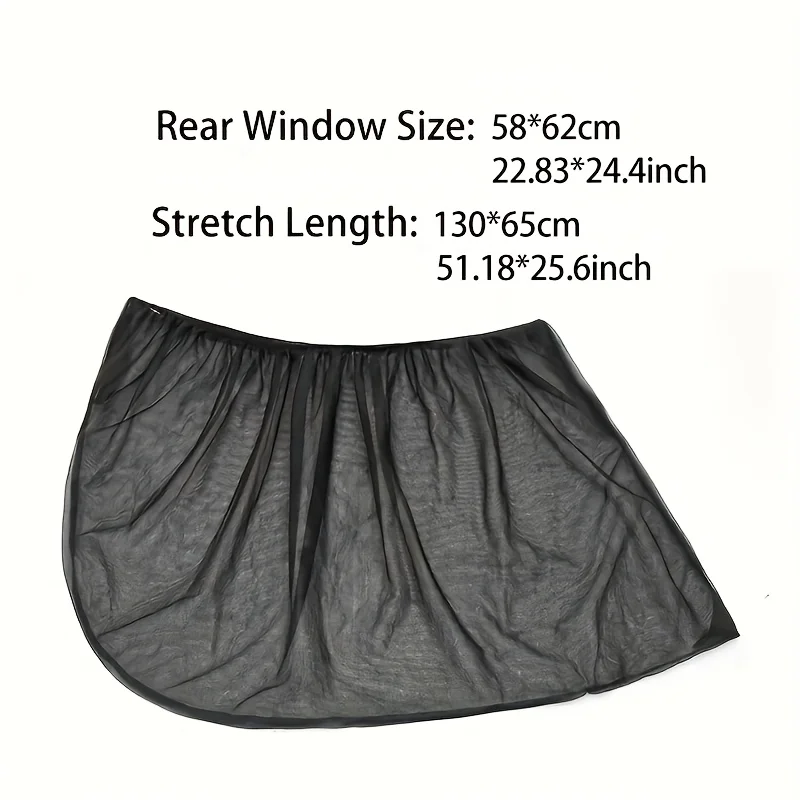 Universal Car Sunshade Curtain UV Protection Mesh Window Shade Anti-Mosquito Privacy Sun Visor Automobile Interior Accessories