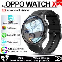 2025 New Men Business Watch For Xiaomi OPPO Watch X 4G Large Memory Video playback Smartwatch Sport Fitness Waterproof Watches