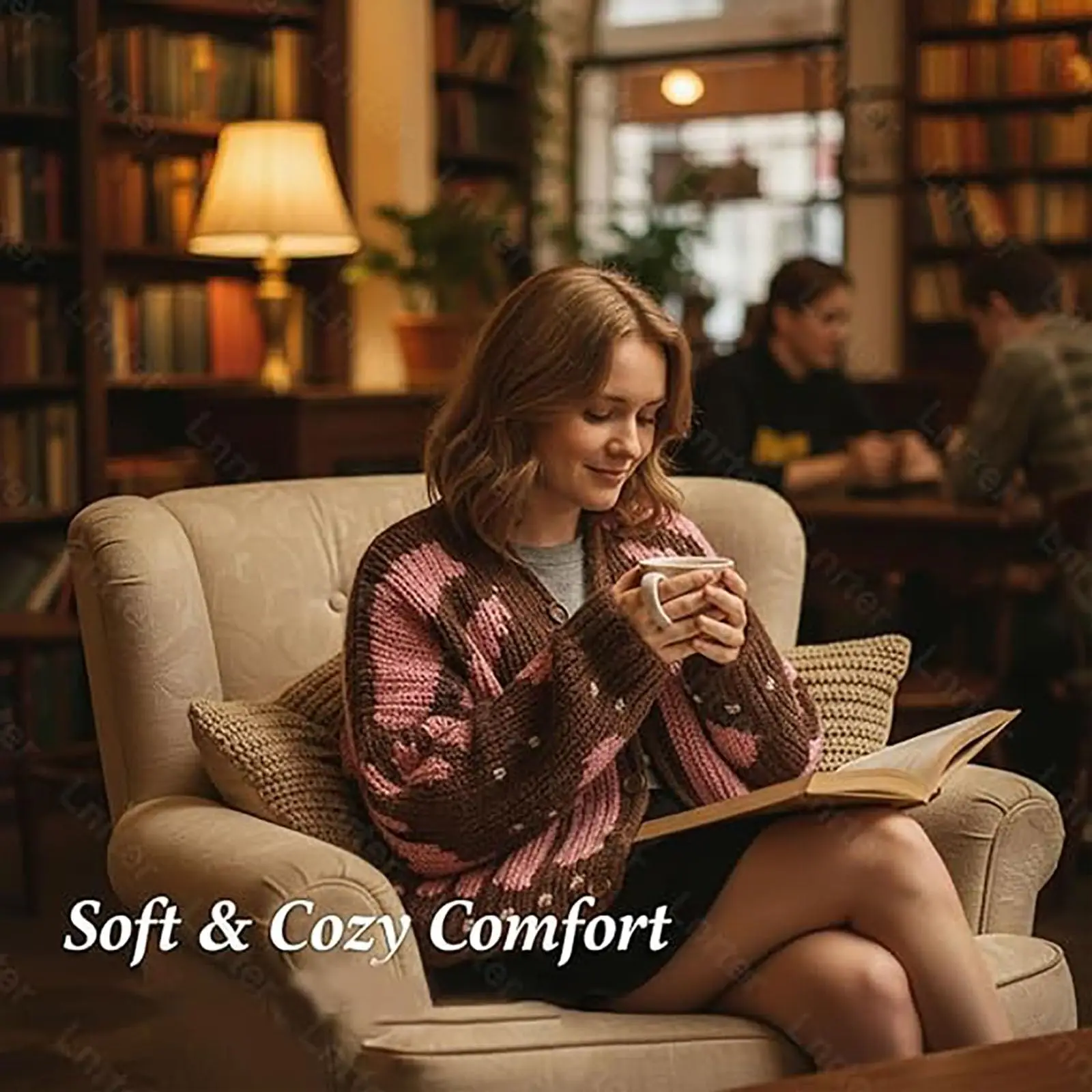 

Women's Fashion Monarch Butterfly Crochet Knit Cardigan Wing Design Sweater Casual Outerwear