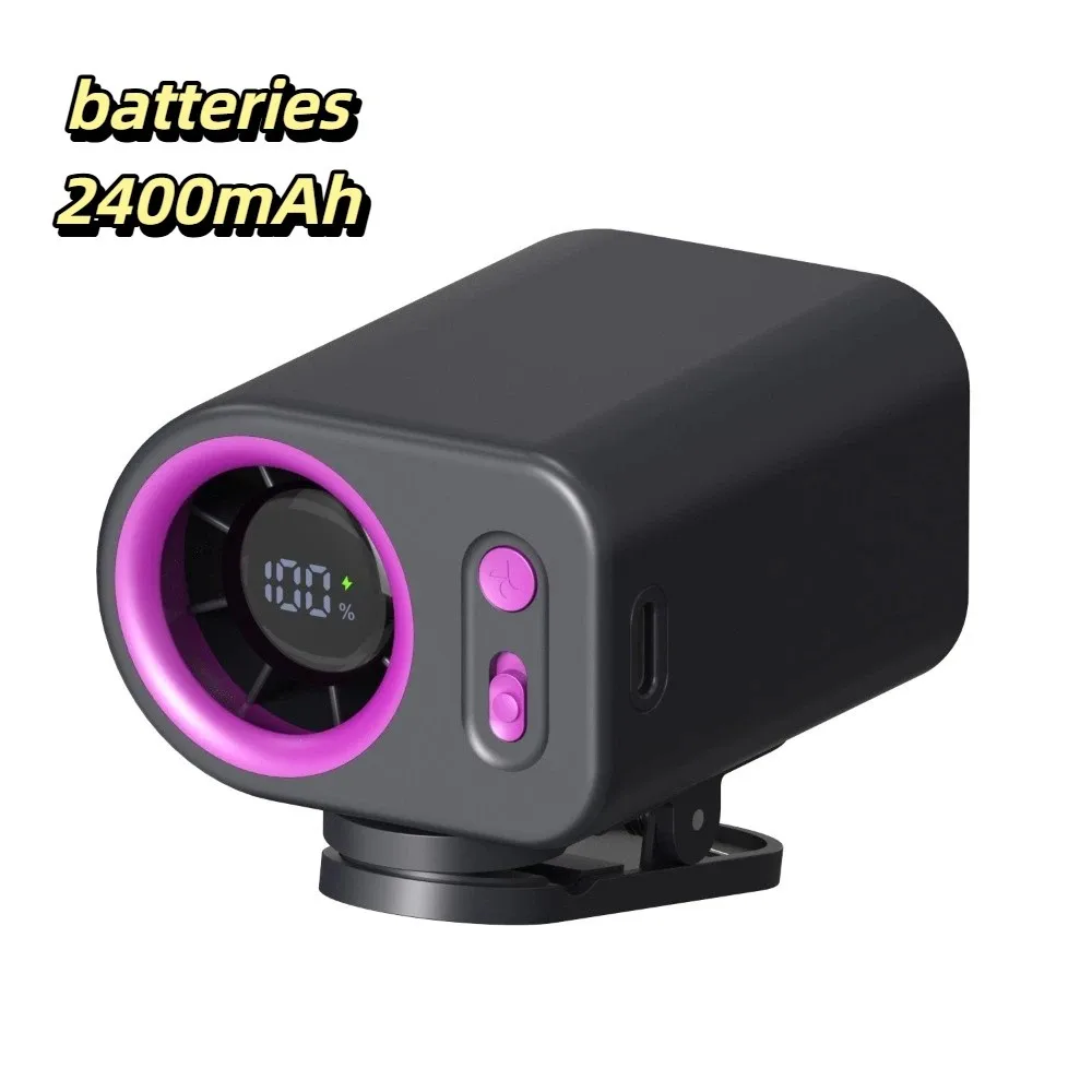 

Detachable Design Portable Mini Fan Adjustable Airflow Simple One-button Control Clip-on Waist Fan Compact Lightweight