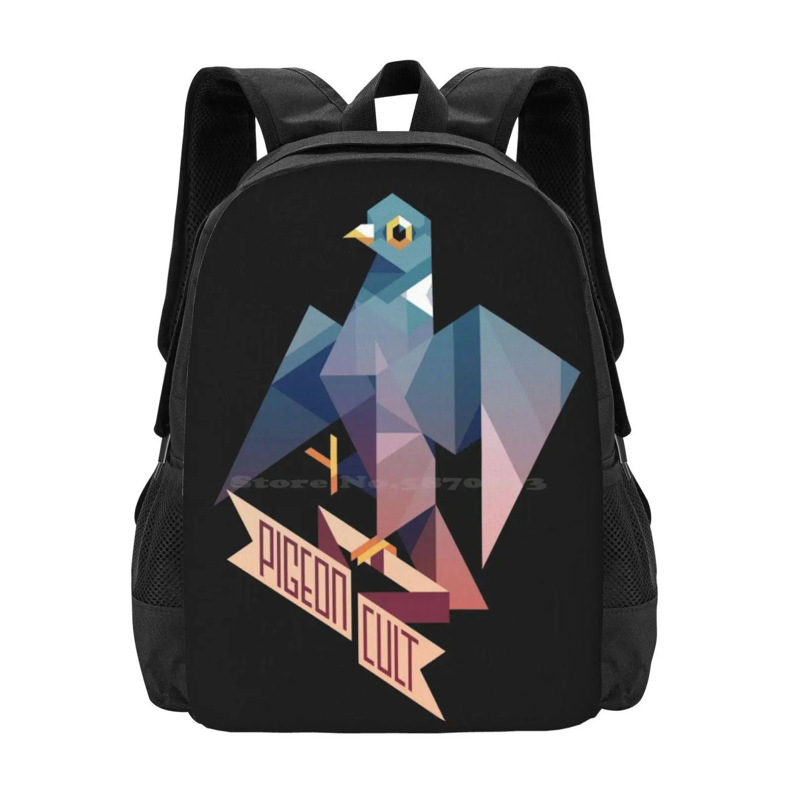 Pigeon Cult School Bags per ragazze adolescenti borse da viaggio per Laptop Bird Pigeon Sigil Seal