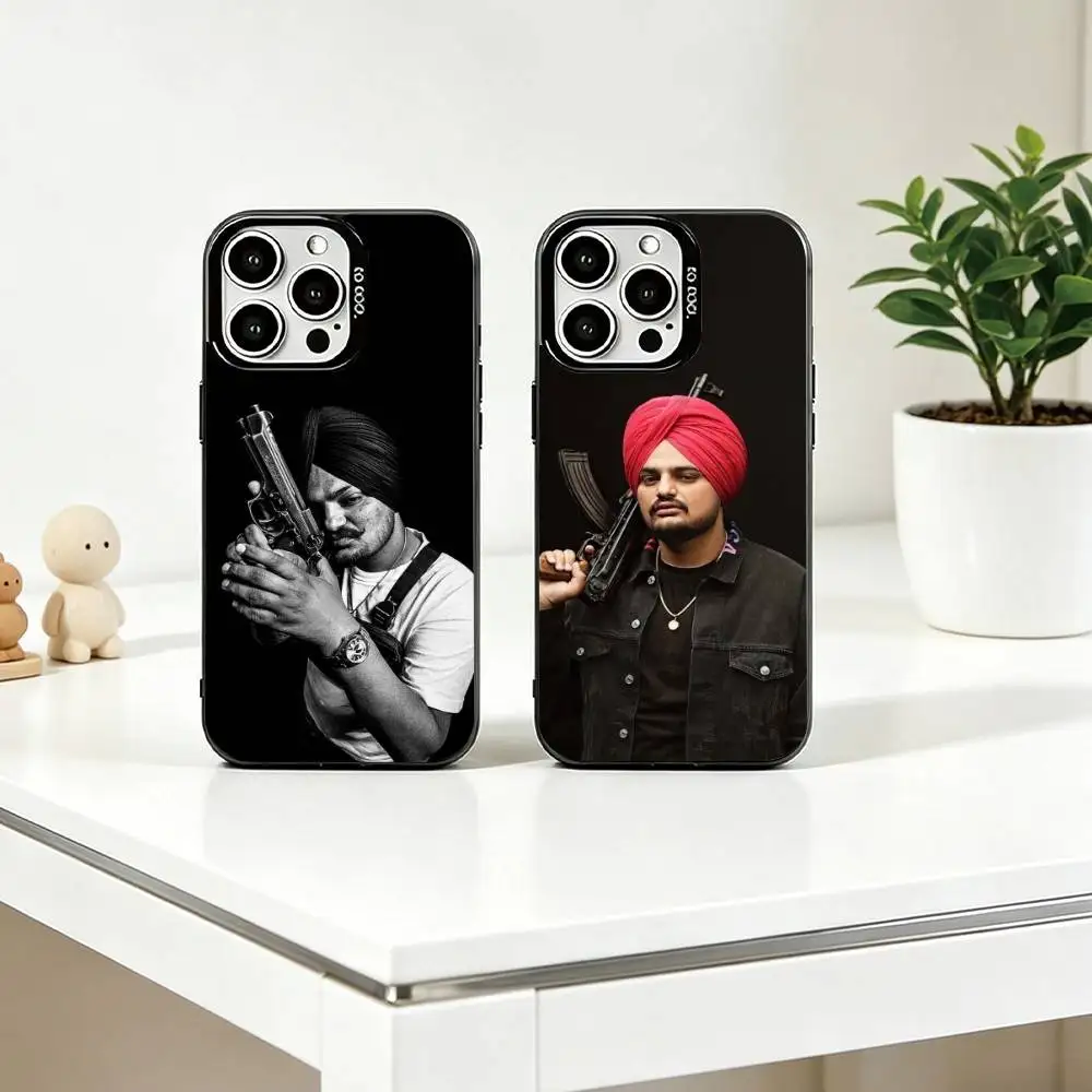 

S-Star S-Sidhu Moose Wala Phone Case For iPhone 17,16,15,14,13,12,11 Plus,Pro Max,XS,Colorful Silver Phone case Funda Cover