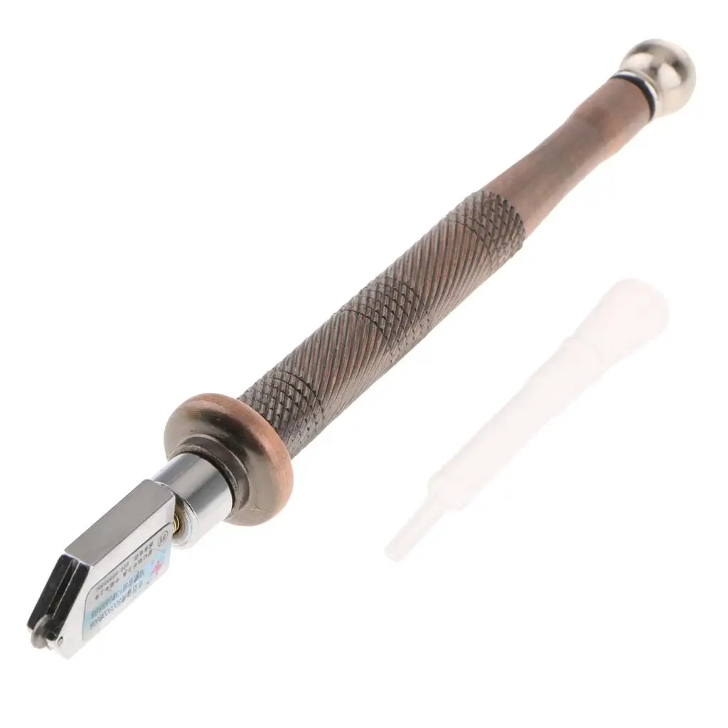 Stainless Steel Straight Head Oil Cutter Large Space Oil Tube Glass Cutting Tool for Ceramic Mirror and Home Decoration Use