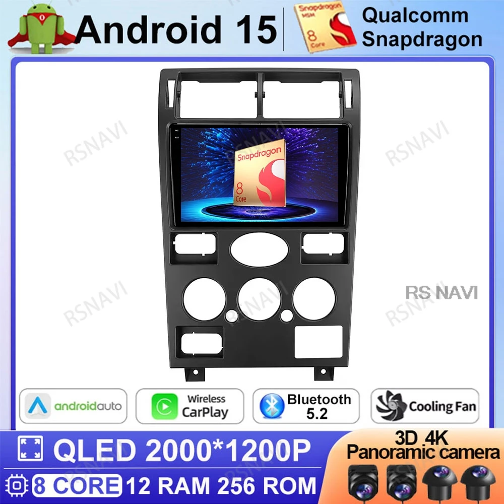 

Android 15 Car Radio For Ford Mondeo Mondeo 3 2000 2001 2002 2003 2004 2005 2006-2007 5G WIFI Multimedia GPS Qualcomm DVD 4G LTE