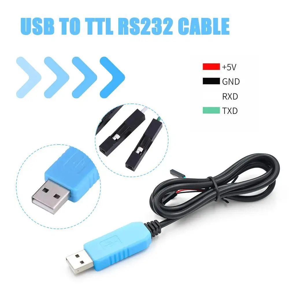 Download Cable PL2303 PL2303HX USB To UART TTL PL2303TA Convert Serial Cable Brush Line RS232 Converter Adapter Upgraded