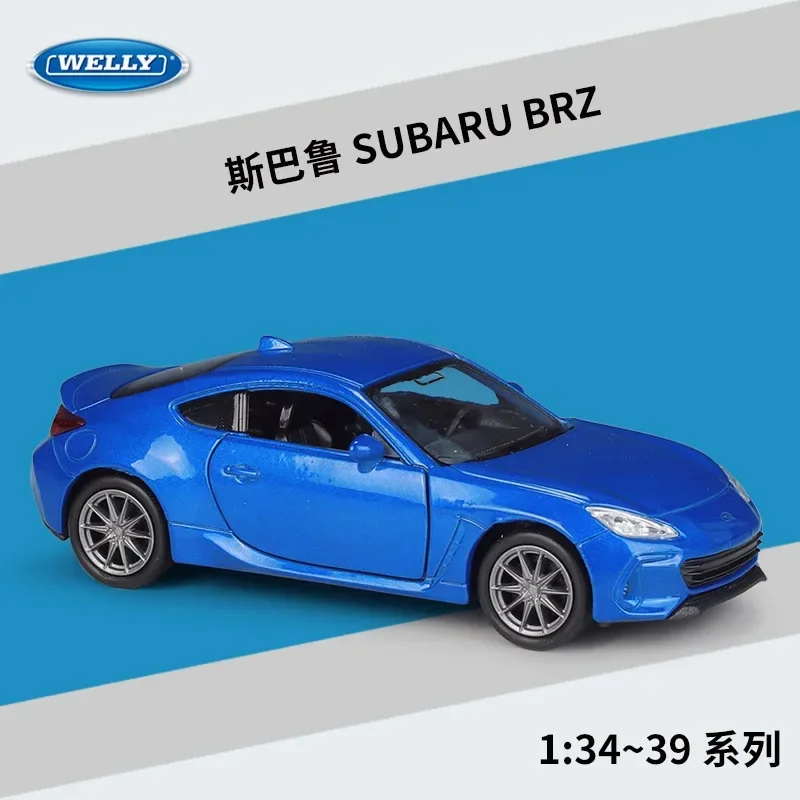 

WELLY 1:36 SUBARU BRZ Sports Car High Simulation Diecast Car Metal Alloy Model Car Children's Toys Collection Gifts