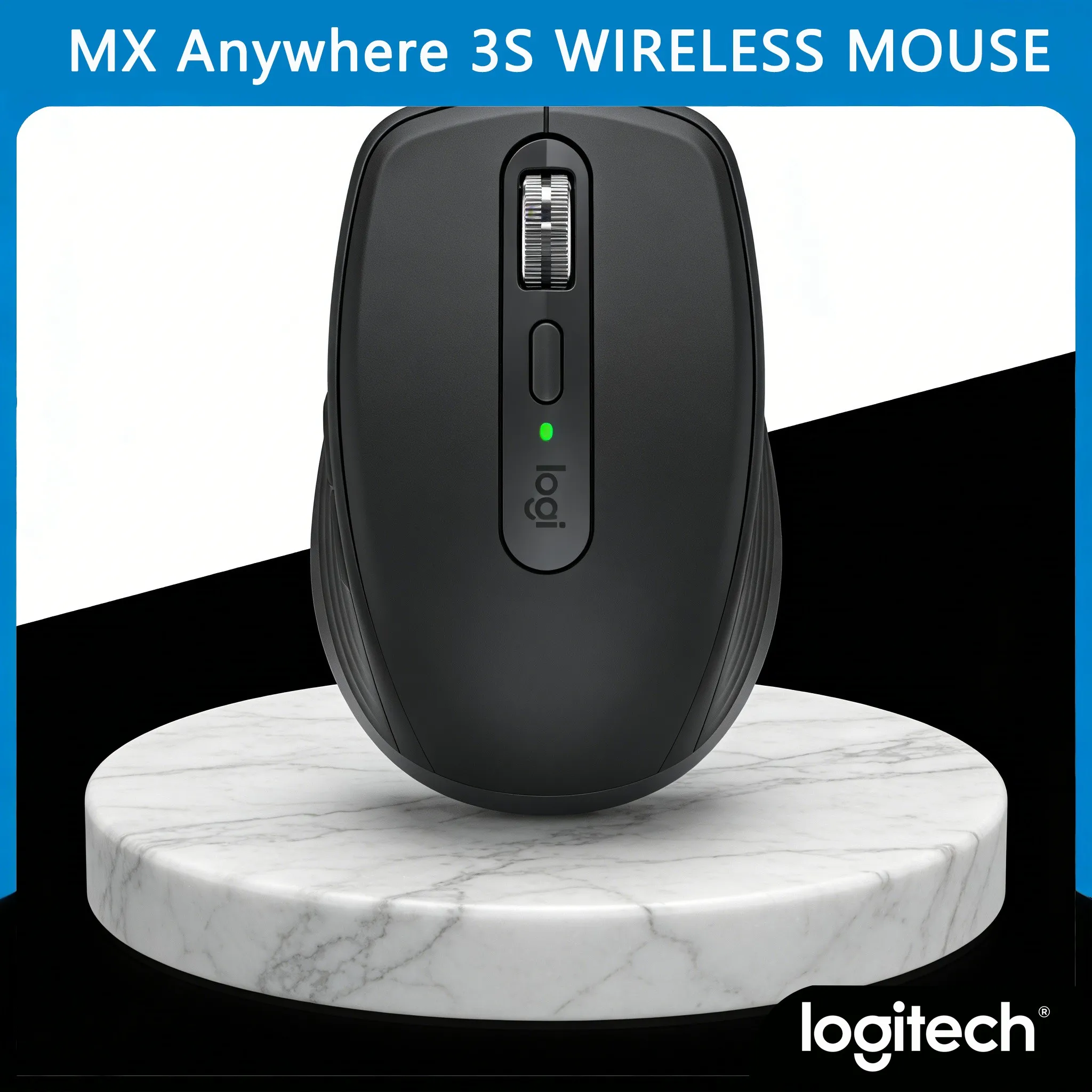 

Мышь MX Anywhere 3S Bluetooth USB с двумя режимами работы, совместимая с различными системами (Mac, Windows)