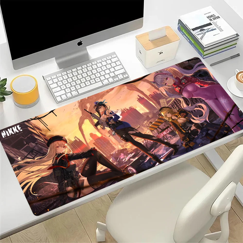 Goddess of Victory Nikke Large Mouse Pad Gaming Mousepad PC Gamer Computer Office Mouse Mat XXL Laptop Keyboard Mat Desk Pad