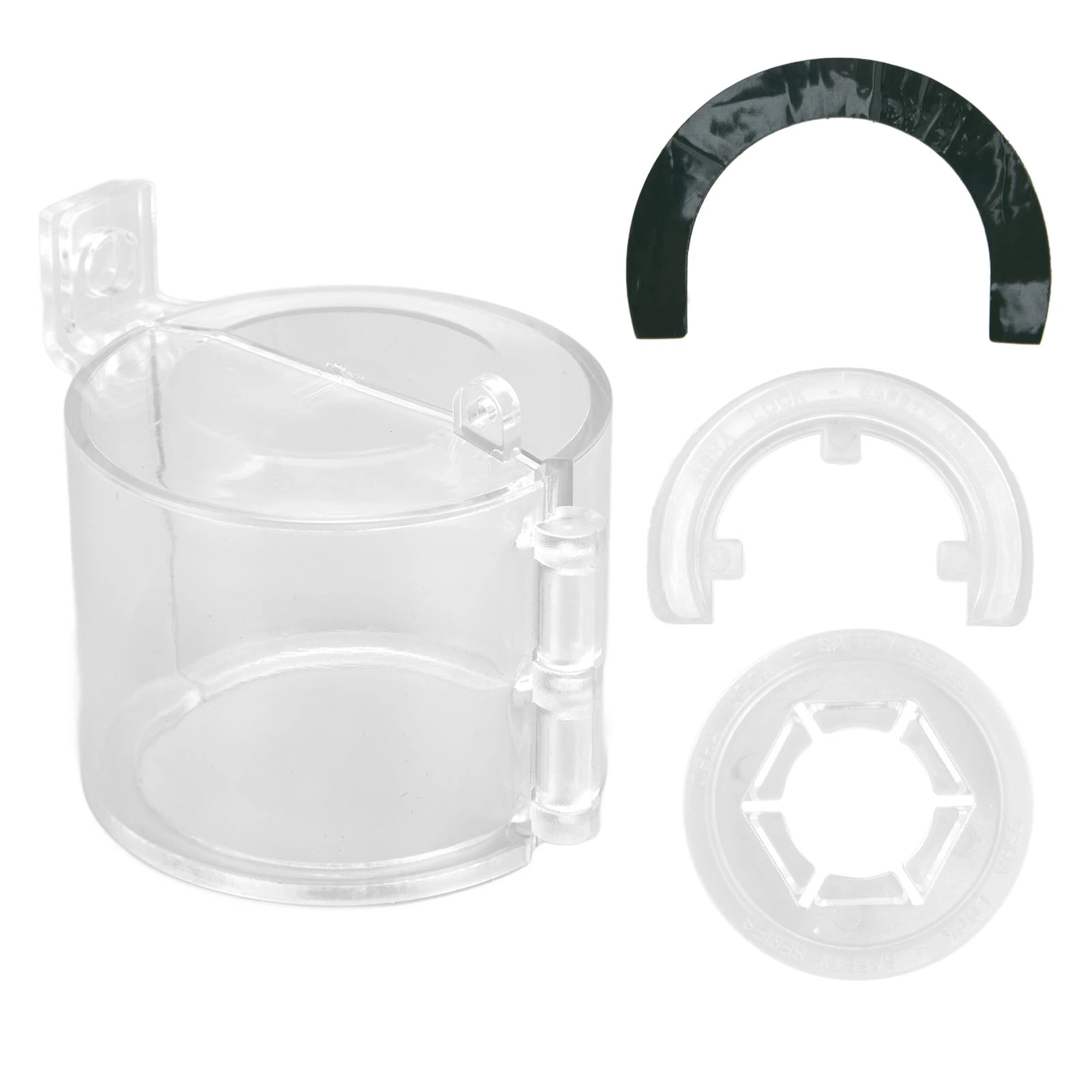 

Push Button Protector Transparent Round Rugged Easy Installation Emergency Stop Cover Anti Abrasion for Industry