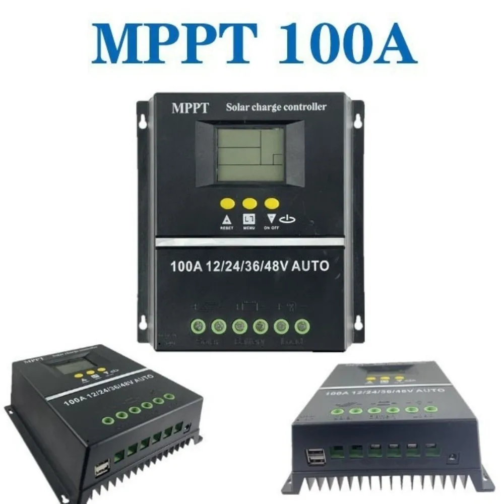 

New Digital Display MPPT Solar Controller Protects Battery 60A 80A 100A Battery Charger 12V/48V Solar Control Panel Home Use