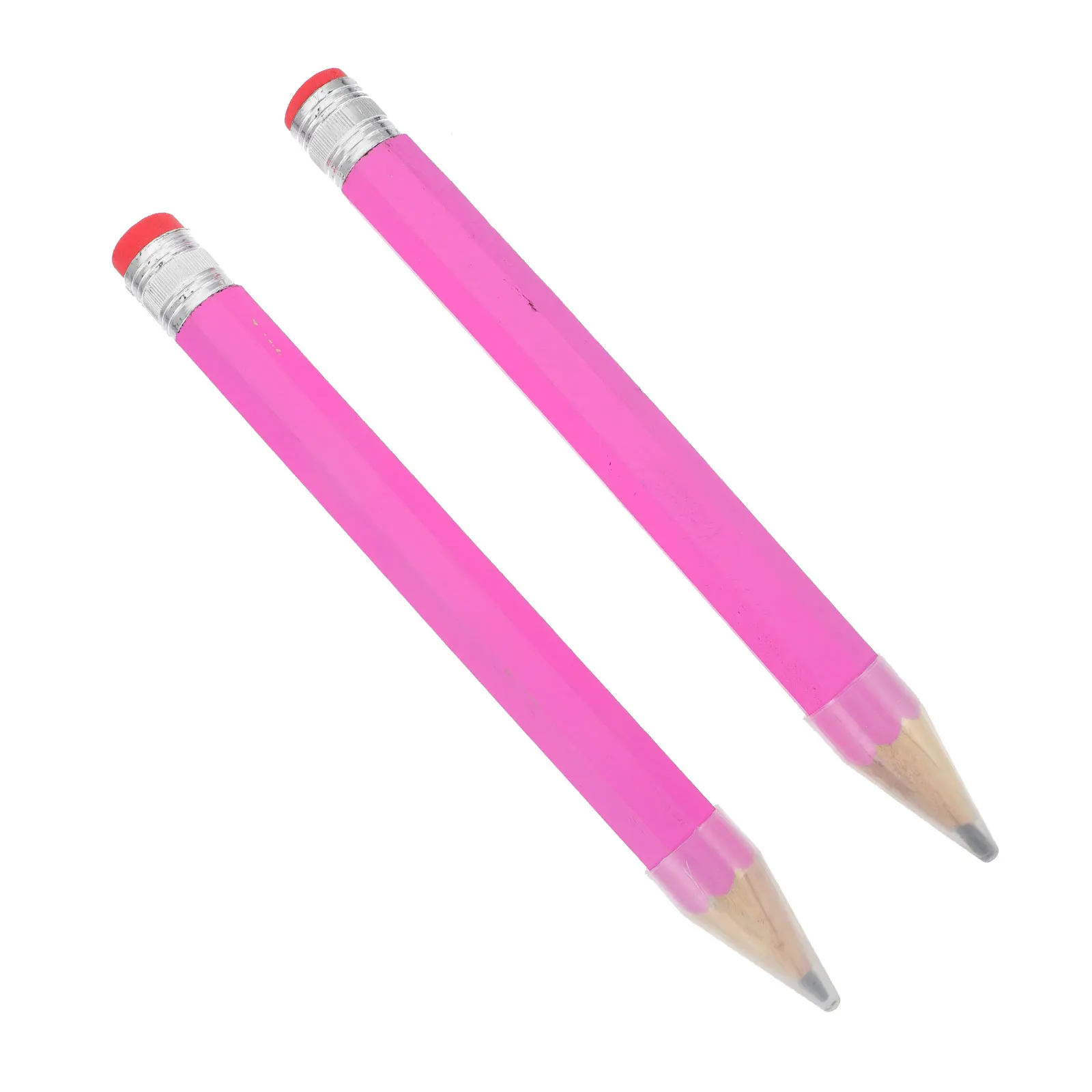 

2 Pcs Wooden Pencil Large Drawing Mechanical Bamboo Writing Preschool Long Pencils