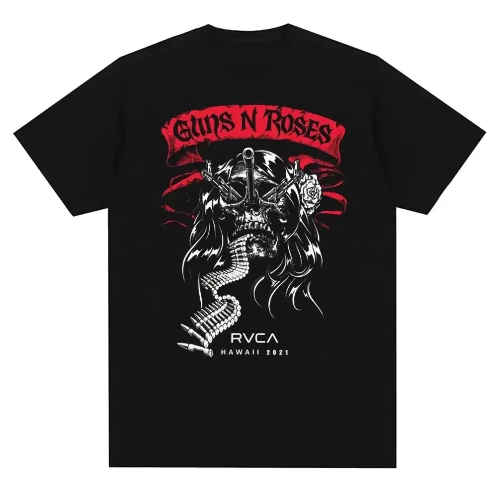 Guns N Roses Grafikdruck T-Shirt Vintage Rock Band Streetwear Kurzarm Mode Rundhals T-Shirt Damen T-Shirt Unisex – Detail 19