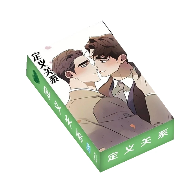 

55Pcs/Set Define The Relationship BL Manhwa Laser Photocards Male Character Lomo Cards Decor Collection Gift for Manga Fans