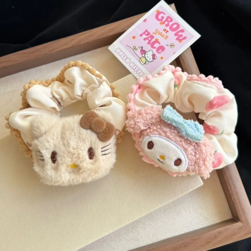 

Kitty Melody Elasticity Headband Pink Girl's Autumn and WinterHeadband Ponytail Hair Accessory New Style of Headwear Accessories