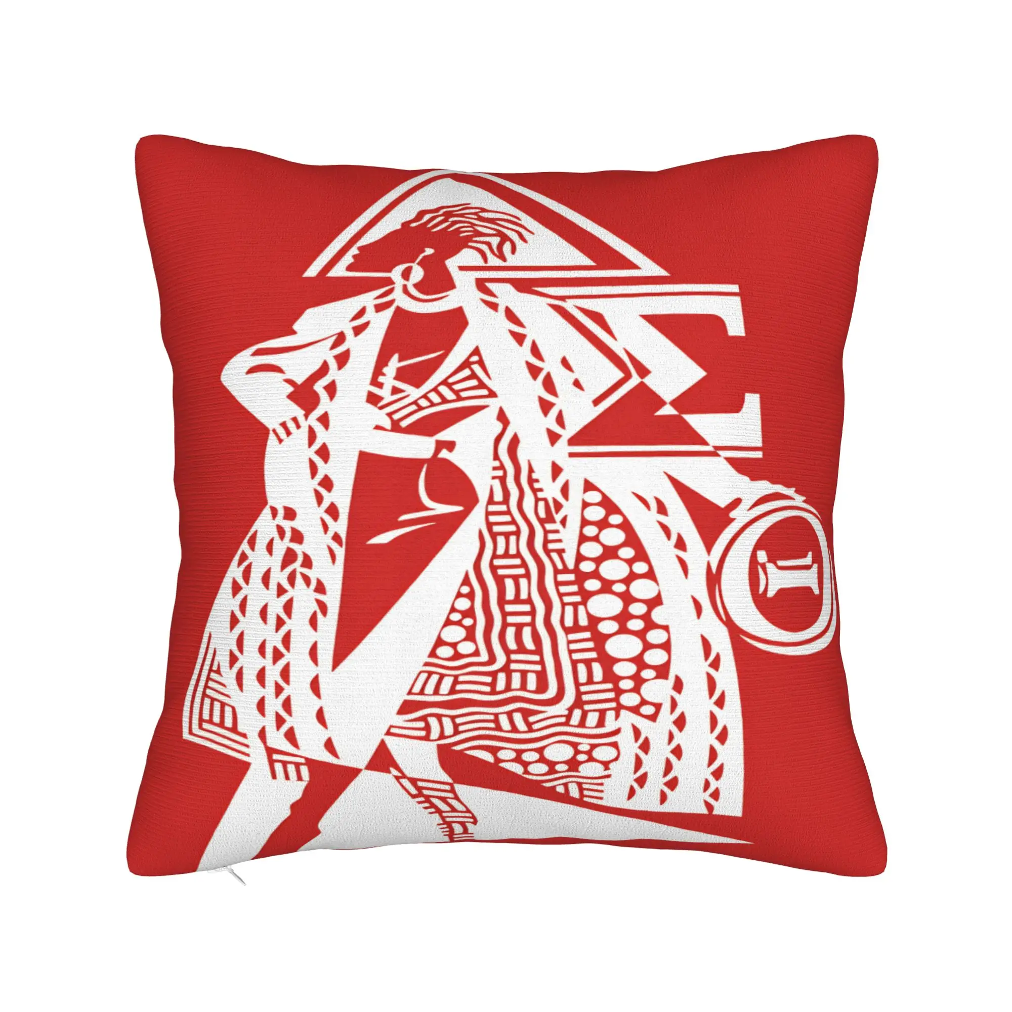 D-Delta Sigma Theta Pillowcases  Retro Trendy Pillow Case For Sofa Home Decoration Custom Pillow Cover