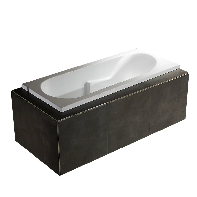 Simple acrylic bathtub, independent surfing massage bathtub, engineering hotel, home, adult