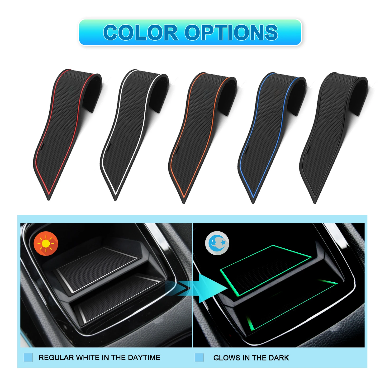 LFOTPP Car Door Groove Mat for Dacia Duster 2022 2023 Anti-Slip Door Gate Slot Pats Auto Interior Dacia Duster Accessories