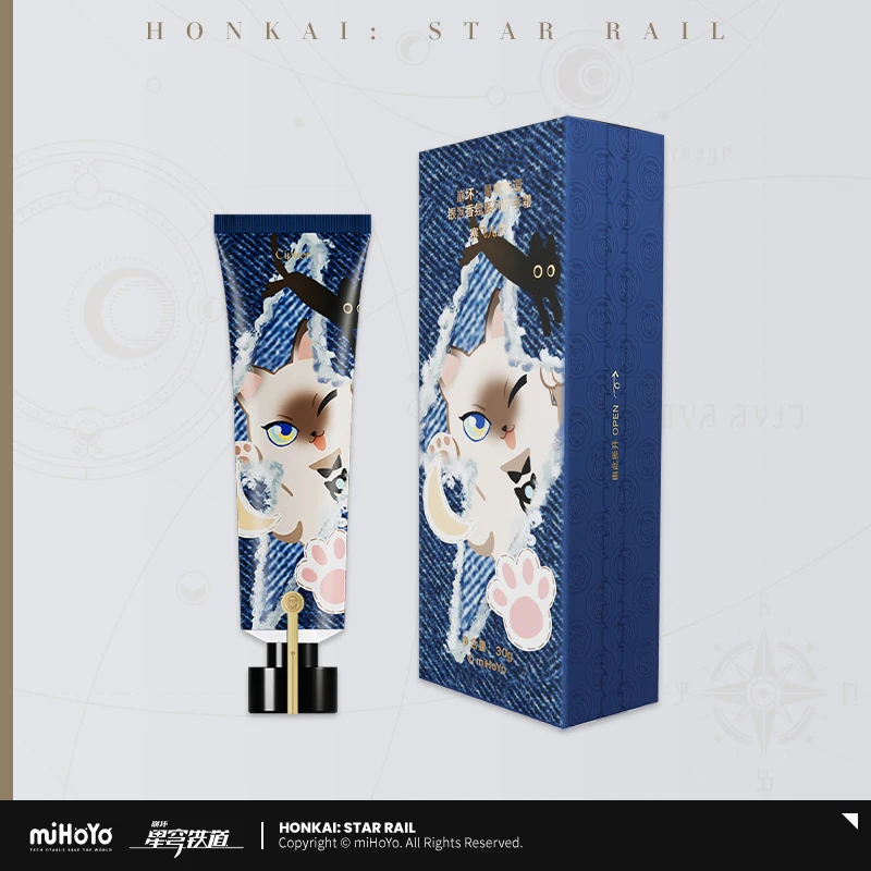 En Stock Original Honkai: Star Rail Acheron Ruanmei Dr. Ratio Feixiao crème pour les mains Lotion pour les mains soins de la peau Anime jeu jouet Ki