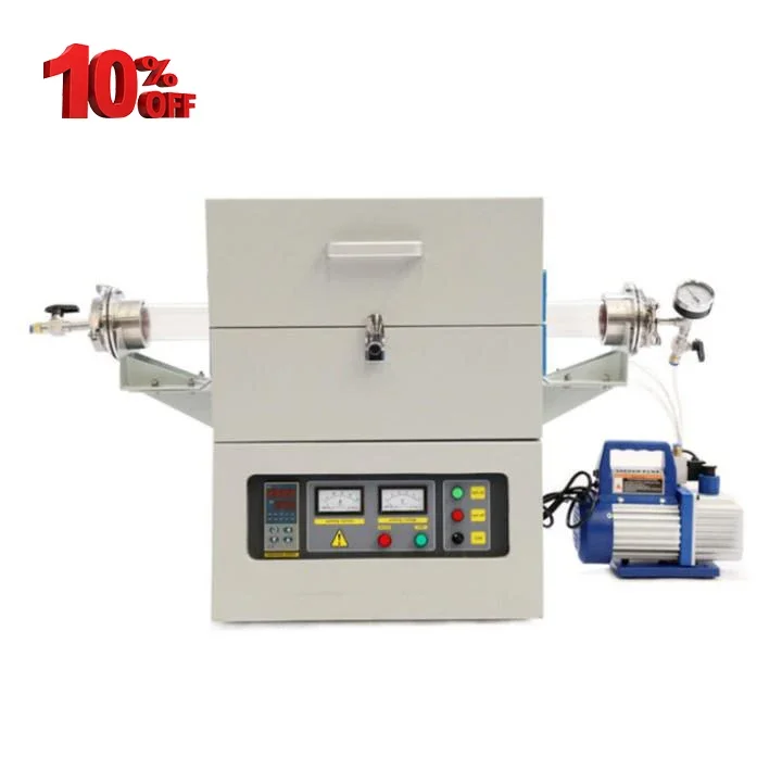 High Pressure Single Zone Programmable Electric Tube Furnace with 50mm 70mm 60mm 80mm 100mm Quartz Tube Diameter for Laboratory