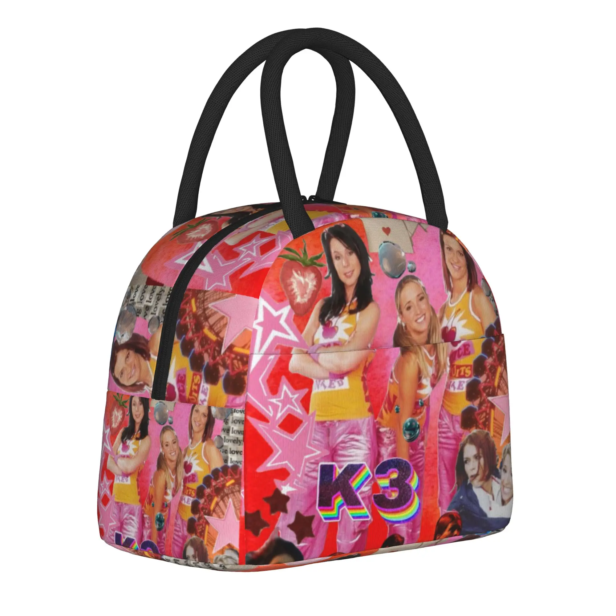 K3 Studio100 Girl Group Insulated Lunch Bag for Men Women  Storage Food Box Portable Cooler Thermal Lunch Boxes For Travel