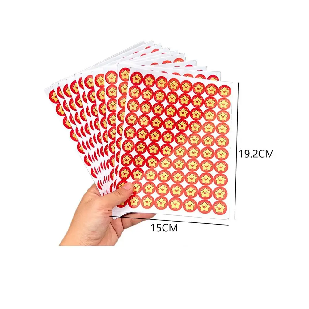 800 pièces/sac mignon étoile récompense autocollants auto-adhésif multi-usages éloge autocollants dessin animé animaux multifonction