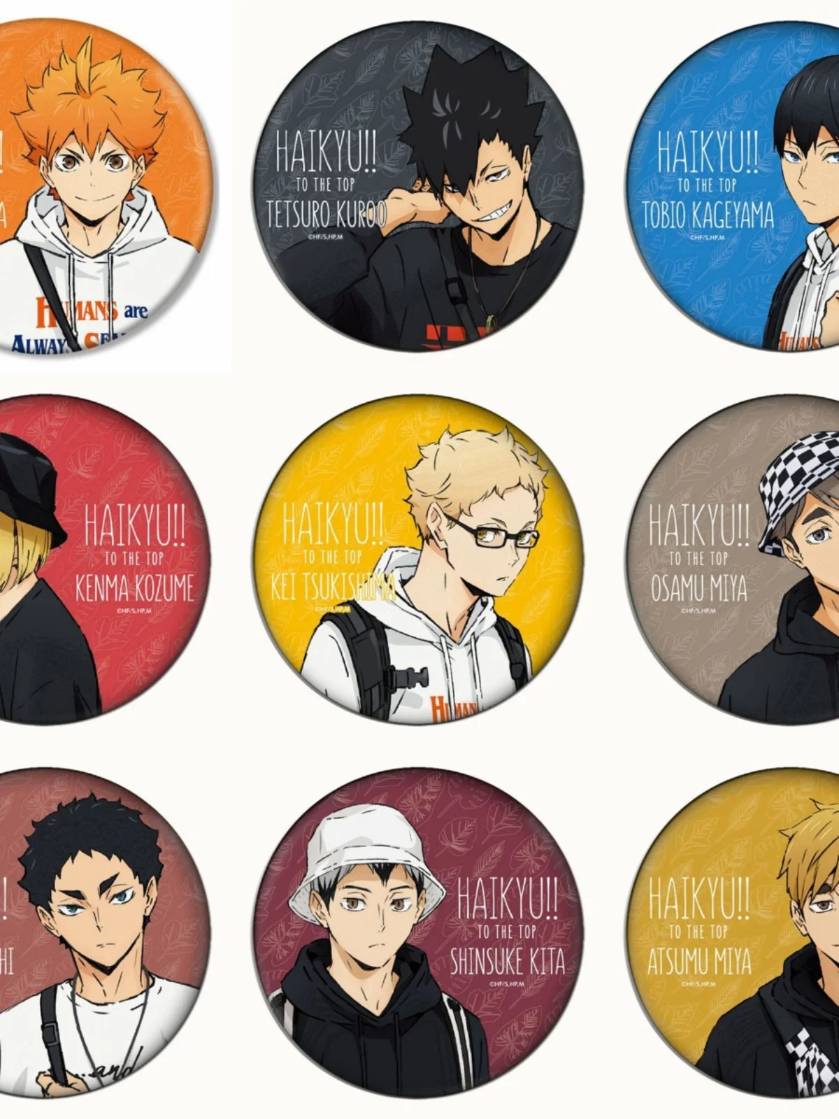 

Anime Haikyuu!! Shoyo Hinata Tobio Kageyama Cosplay Badge Colleagues Pendant Ambitus Gift