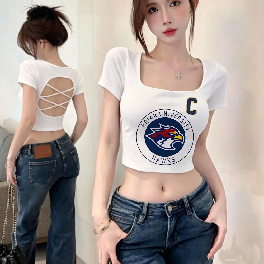Off Campus cropped top girl alternative  baddie jojifuku cute graphic shirt gothic funny scene  anime