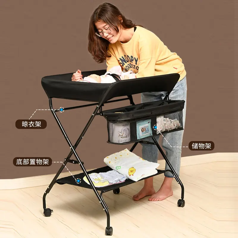 Massage Bath Baby Diaper Changer Table,baby Care Table,multi-function Folding Baby Bed,touch Diaper Changing Table with Bathroom