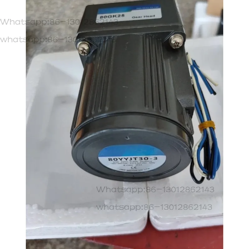 30W 220V 1:25 Gear Reduction Motor 80YYJT30-3 80GK25 Fixed Speed High Torque Motor For Glue Dispenser Machine