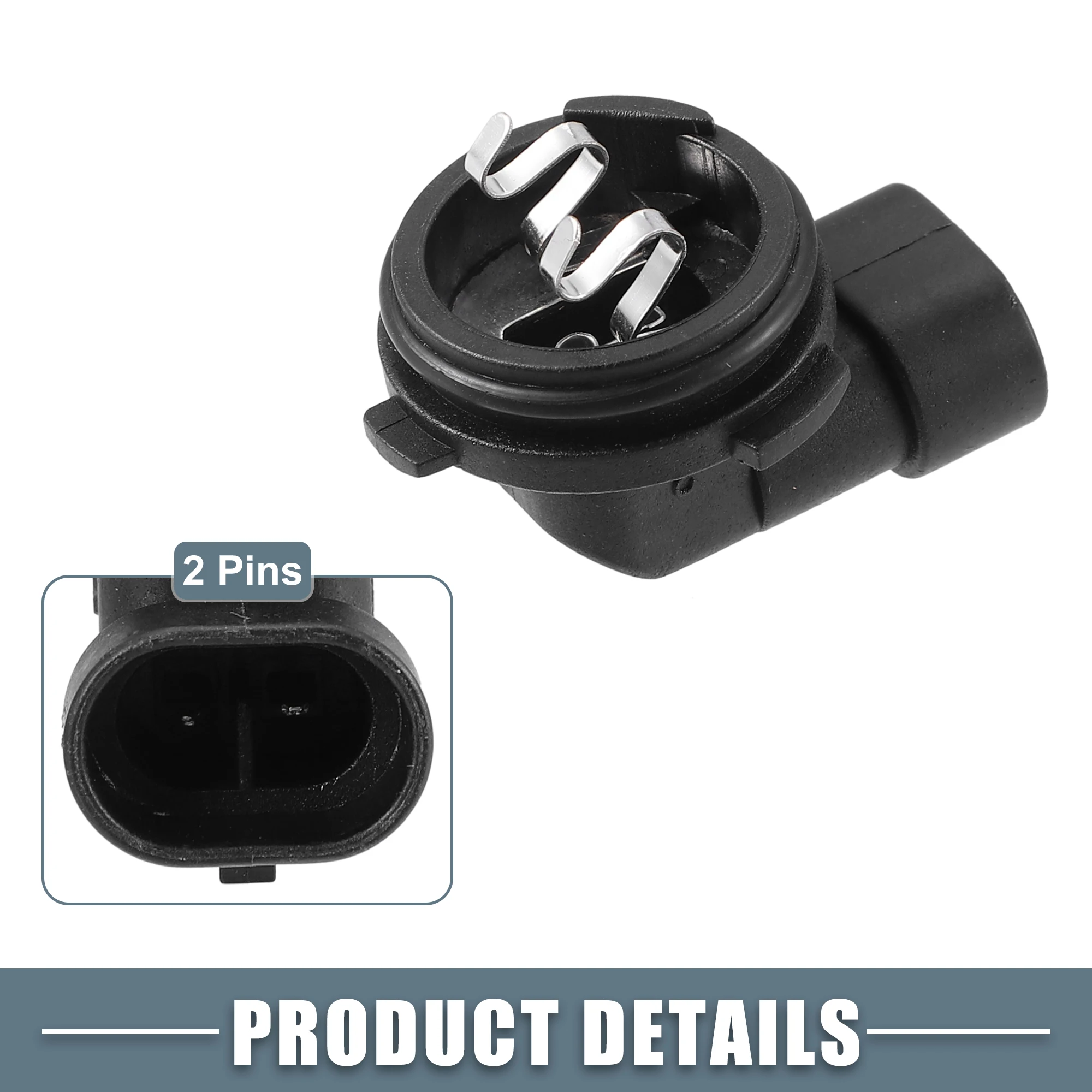 X Autohaux Fog Light Bulb Holder Socket 1445, H1 for Automotive Car Vehicle Plastic Black
