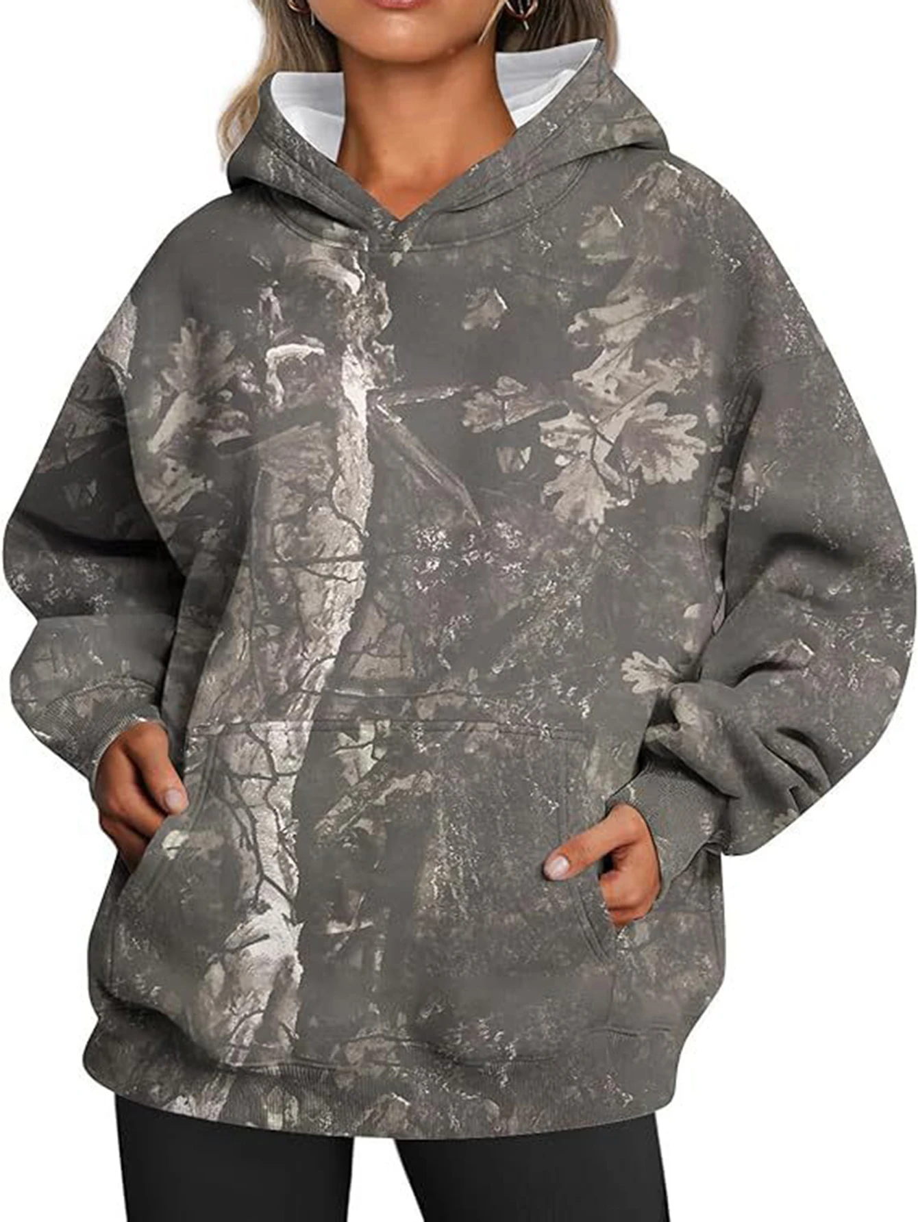 Casual Fit Hoodie Straight Sleeve No Decoration Comfortable Style Women's Top Garment Casual Fashion Upperwear