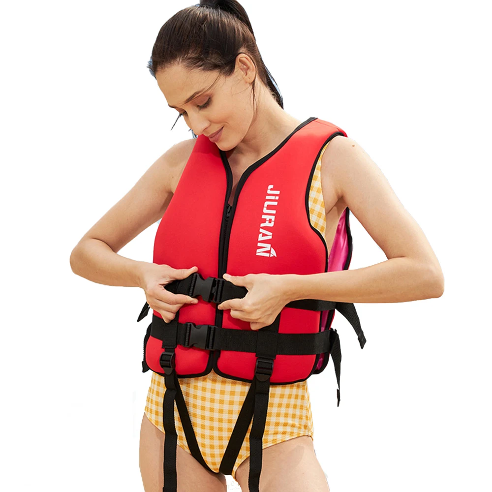 Neoprene Life Jacket for Adults, Buoyancy, Swimming, Rowing, Surfing, Safety, Water Sports Equipment, New Fashion