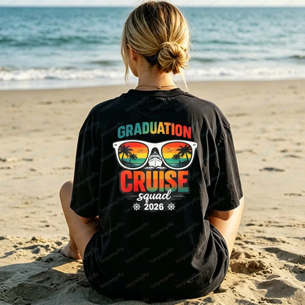 Graduation Cruise Trip 2026 Shirt Senior Vacation Ocean Cruise Tee Women Men Fashion Streetwear Camisetas Ropa Hombre Tops Tee