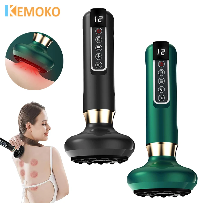 

Electric Massager GuaSha Anti Cellulite VacuumSuction Beauty Massager Health Scraping Infrared Heat Slimming Massage Theraphy