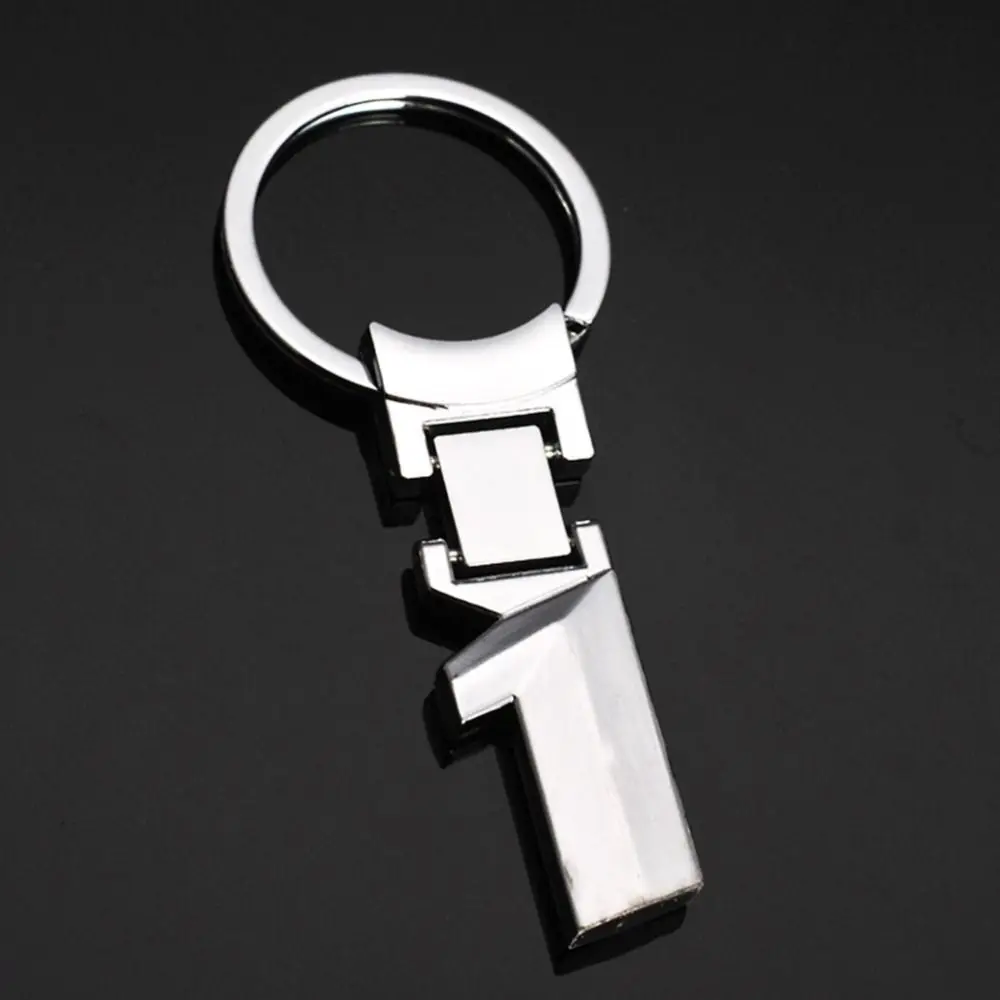 Mode Metall Digital Schlüsselbund 3D Kleine Auto Schlüsselbund Digitale Tragbare Logo Schlüssel Ring Für Adui/Lexus/Bezn/BMW 135678X